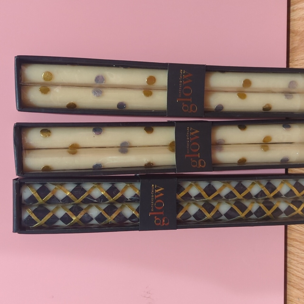 MACKENZIE-CHILDS Glow 3 sets of candles